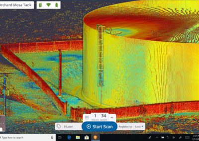 Скан резервуара 1, Trimble X7